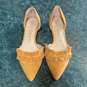 Sole society ruffle shoe